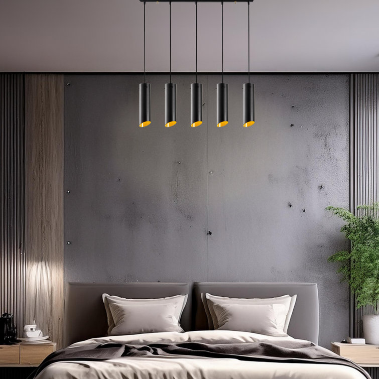 Hokku Designs Adjustable Height 5Lights Metal Body Kitchen Island